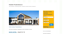 Desktop Screenshot of hoteller-frederikshavn.dk